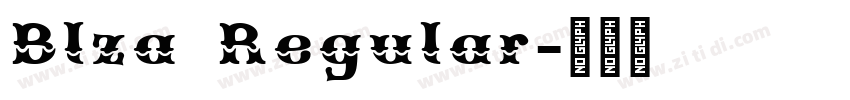 Blza Regular字体转换
